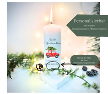 Lade das Bild in den Galerie-Viewer, Weihnachtskerze/Adventskerze * Trabi Weihnachtsauto * Dekokerze
