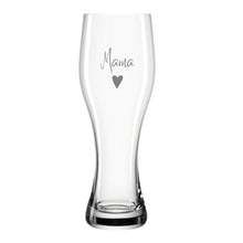 Lade das Bild in den Galerie-Viewer, Weizenglas mit Gravur Leonardo - Personalisiertes Geburtstagsgeschenk für Männer