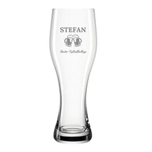 Charger l'image dans la galerie, Weizenglas mit Gravur Leonardo - Personalisiertes Geburtstagsgeschenk für Männer