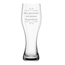 Charger l'image dans la galerie, Weizenglas mit Gravur Leonardo - Personalisiertes Geburtstagsgeschenk für Männer