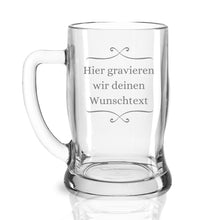 Charger l'image dans la galerie, Bierglas mit Gravur Leonardo - Personalisiertes Geburtstagsgeschenk für Männer