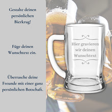Load image into Gallery viewer, Bierkrug TAVERNA mit Gravur Wunschtext – Ansicht 3