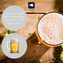 Lade das Bild in den Galerie-Viewer, Bierglas mit Gravur Leonardo - Personalisiertes Geburtstagsgeschenk für Männer