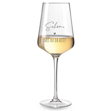 Charger l'image dans la galerie, Weinglas mit Gravur * Schön, dass du da bist - Zander * Leonardo