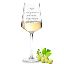 Load image into Gallery viewer, Leonardo Weinglas personalisiert mit Gravur Wunschtext