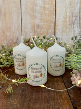 Load image into Gallery viewer, Christmas Candle/Advent Candle "Barnie" Baking is love made out of dough