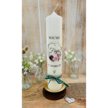 Lade das Bild in den Galerie-Viewer, Kerzenhalter "Susi" gold Metall & Holz - Kerzenzubehör