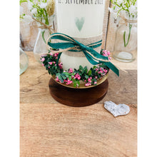 Lade das Bild in den Galerie-Viewer, Kerzenhalter "Susi" gold Metall & Holz - Kerzenzubehör