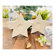 Lade das Bild in den Galerie-Viewer, Kerzenständer Stern "Unuk" weiß - Kerzenzubehör