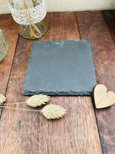 Lade das Bild in den Galerie-Viewer, Kerzenuntersetzer "Sudi" Schierferplatte für Kerzen - Kerzenzubehör