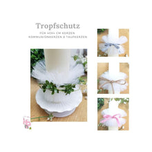 Load image into Gallery viewer, Tropfschutz "Tüll" weiß - Kerzenzubehör