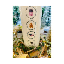 Load image into Gallery viewer, Weihnachtskerze/Adventskerze "Alvin 1" mit Motiv