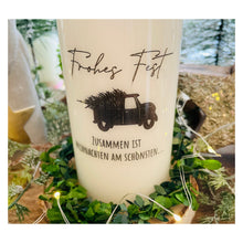 Load image into Gallery viewer, Weihnachtskerze/Adventskerze "Carl 1" Frohes Fest