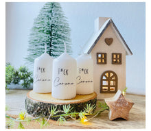 Charger l'image dans la galerie, Weihnachtskerze/Adventskerze Geschenk Mitbringsel Geschenkkerze * F*ck Corona * Kerze - Spruchkerze Fuck Corona