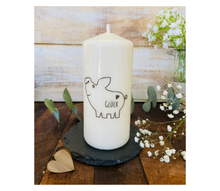 Load image into Gallery viewer, Weihnachtskerze/Adventskerze "Klaus" Glücksschwein Neujahr