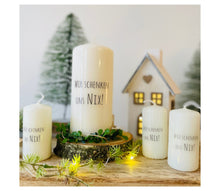 Charger l'image dans la galerie, Weihnachtskerze/Adventskerze *Pit - Wir schenken uns NIX! *