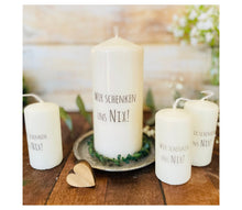 Charger l'image dans la galerie, Weihnachtskerze/Adventskerze *Pit - Wir schenken uns NIX! *