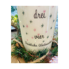 Charger l'image dans la galerie, Weihnachtskerze/Advenztskerze "Elanor 3" Kalenderkerze 1-4
