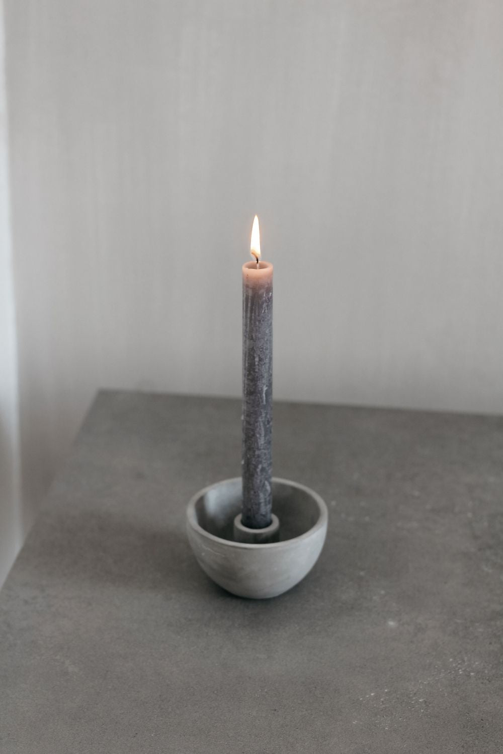 Leeff Kerzenhalter Carice Small grau Kerzenleuchter Beton grau - Wohndeko