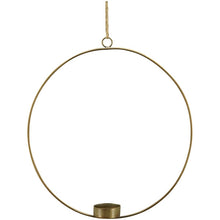 Load image into Gallery viewer, Kerzenhalter &quot;Ring Metall &quot;  Weihnachtsdeko
