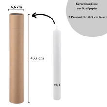 Load image into Gallery viewer, Box &quot;Koko&quot; for 40/4 cm candles (candle accessories)
