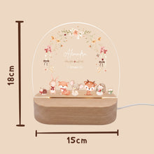 Charger l'image dans la galerie, Personalisiertes Nachtlicht für Babys mit Namen Datum Eule - Individuelle Geschenke Baby
