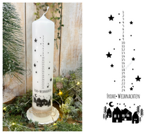 Lade das Bild in den Galerie-Viewer, Weihnachtskerze/Adventskerze &quot;Alvena 3&quot; mit Zahlen 1-24
