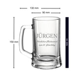 Bierkrug personalisiert mit Gravur – persönliches Geschenk