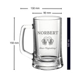 Bierkrug personalisiert mit Gravur Klassisch – persönliches Geschenk