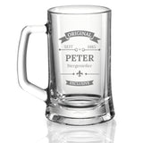 Bierkrug mit Gravur Oldschool, personalisiert mit dem Namen