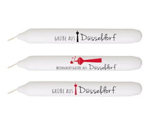 Charger l&#39;image dans la galerie, Bougie bâton bougie cadeau &quot;Düsseldorf Avent&quot; Vœux de Noël
