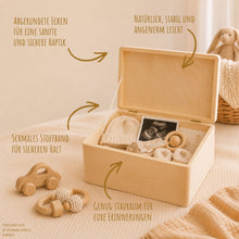 Lade das Bild in den Galerie-Viewer, Erinnerungsbox Baby mit Deckel Motiv Bärchen personalisiert – Ansicht 5
