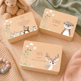 Erinnerungsbox Baby mit Deckel Waldtiere personalisiert – Ansicht 2