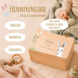 Erinnerungsbox Baby mit Deckel Waldtiere personalisiert – Ansicht 3