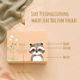 Erinnerungsbox Baby mit Deckel Waldtiere personalisiert – Ansicht 8