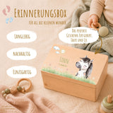 Erinnerungsbox Baby mit Deckel Bauernhof Tiere personalisiert – Ansicht 2