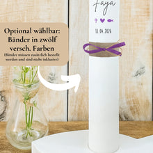 Lade das Bild in den Galerie-Viewer, Kerzenfolie Kommunionkerze "Faya" - personalisiert
