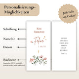 Kerzenfolie Kommunionkerze "Feline" - personalisiert