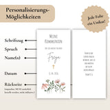 Kerzenfolie Kommunionkerze "Freya" - personalisiert