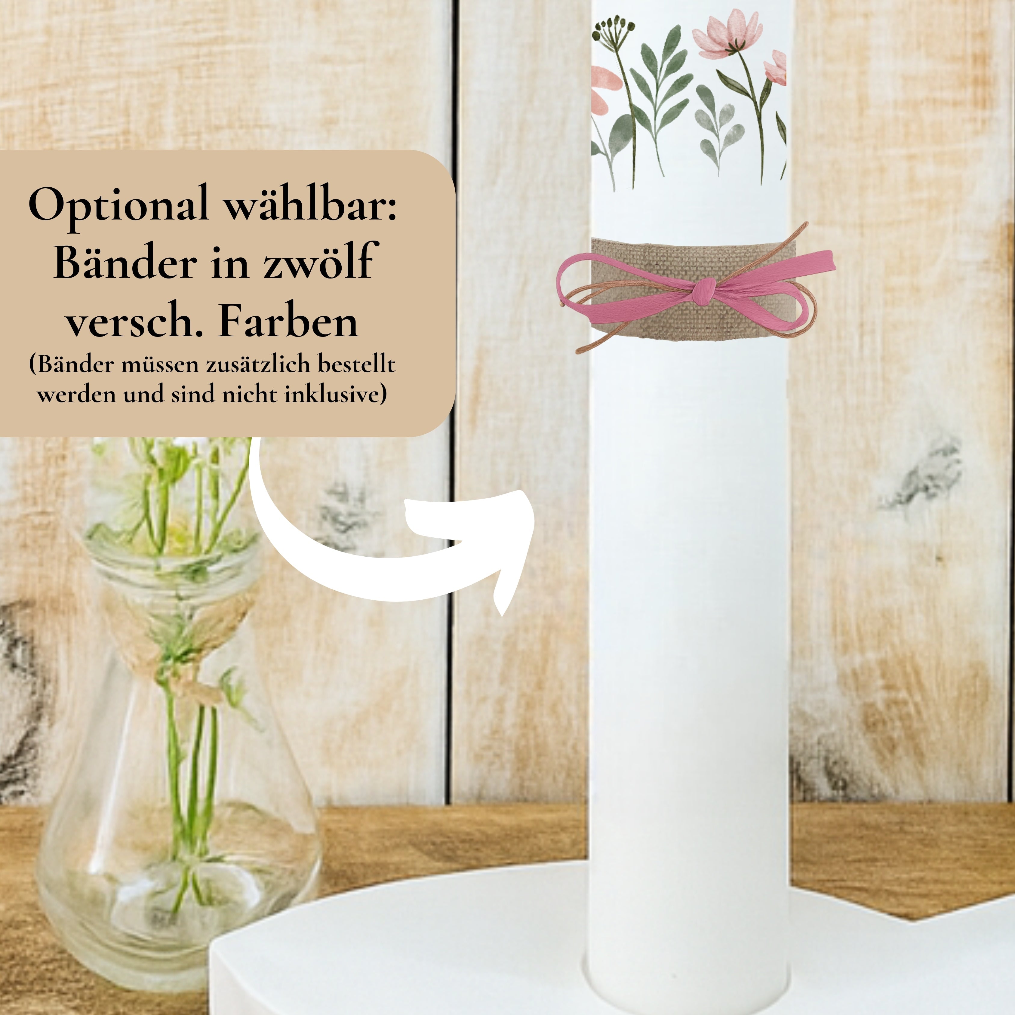 Kerzenfolie Kommunionkerze "Freya" - personalisiert