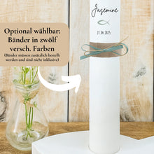 Lade das Bild in den Galerie-Viewer, Kerzenfolie Kommunionkerze "Jasemine" - personalisiert
