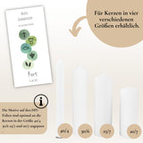 Kerzenfolie Kommunionkerze „Kort" - personalisiert