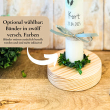 Lade das Bild in den Galerie-Viewer, Kerzenfolie Kommunionkerze „Kort" - personalisiert
