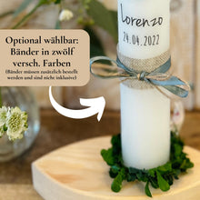 Lade das Bild in den Galerie-Viewer, Kerzenfolie Kommunionkerze "Lorenzo" - personalisiert
