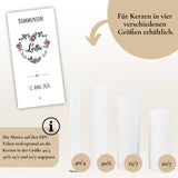 Kerzenfolie Kommunionkerze "Lotta" - personalisiert