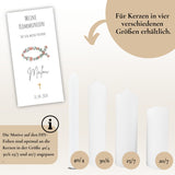Kerzenfolie Kommunionkerze "Malea" - personalisiert