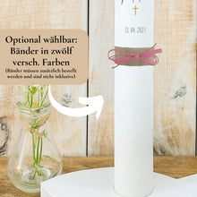 Lade das Bild in den Galerie-Viewer, Kerzenfolie Kommunionkerze "Malea" - personalisiert

