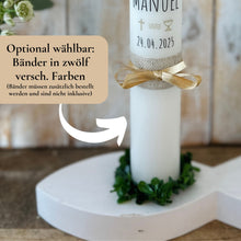 Lade das Bild in den Galerie-Viewer, Kerzenfolie Kommunionkerze "Manuel" - personalisiert
