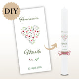 Kerzenfolie Kommunionkerze "Marita" - personalisiert