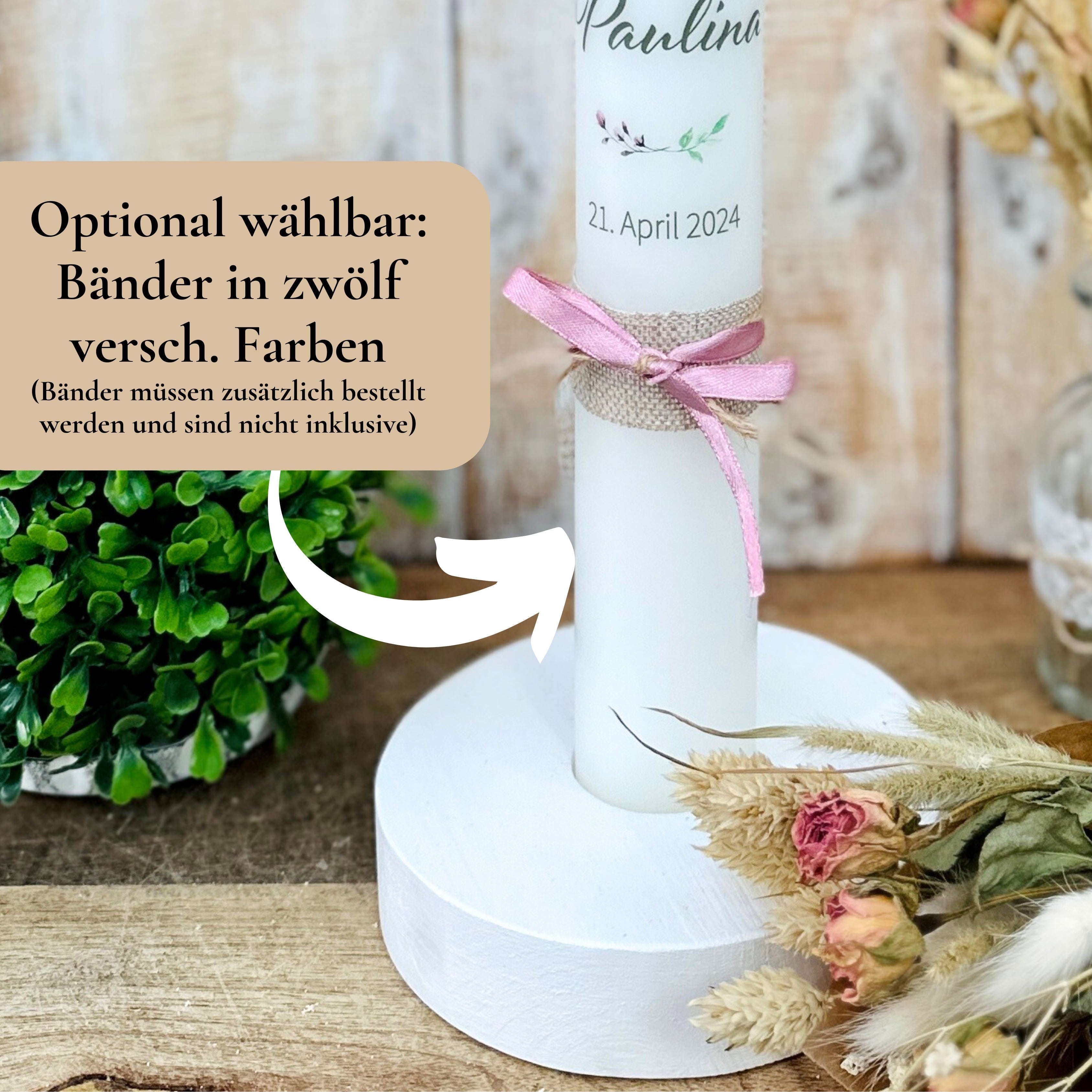 Kerzenfolie Kommunionkerze "Marita" - personalisiert